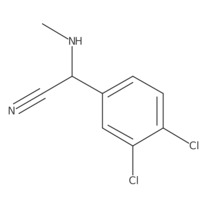 2-(3,4-Dichlorophenyl)-2-(methylamino)acetonitrile结构式