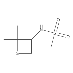 N-(2,2-Dimethylthietan-3-yl)methanesulfonamide Structure