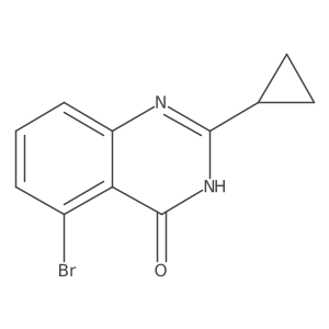 5-Bromo-2-cyclopropylquinazolin-4(3H)-one结构式