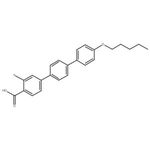 [1,1a(2):4a(2),1a(2)a(2)-Terphenyl]-4-carboxylic acid, 3-fluoro-4a(2)a(2)-(pentyloxy)-结构式