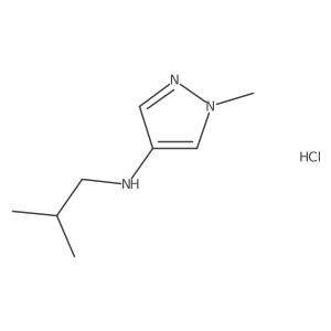 N-isobutyl-1-methyl-1H-pyrazol-4-amine结构式