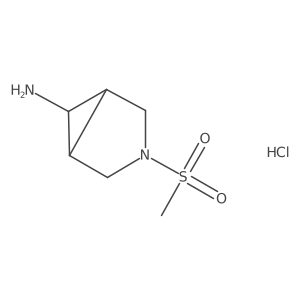 3-(Methylsulfonyl)-3-azabicyclo[3.1.0]hexan-6-amine-hydrochloride Structure