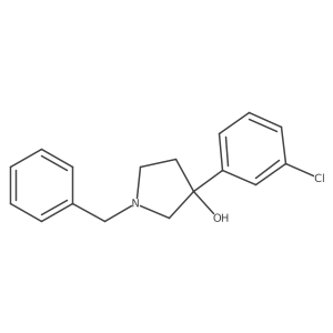 1-Benzyl-3-(3-chlorophenyl)pyrrolidin-3-ol Structure