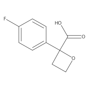 2-(4-Fluorophenyl)oxetane-2-carboxylic acid Structure