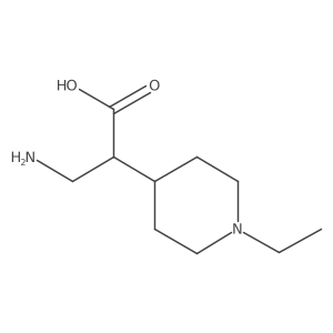 3-Amino-2-(1-ethylpiperidin-4-yl)propanoic acid结构式