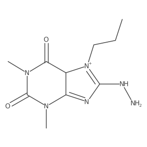 8-hydrazinyl-1,3-dimethyl-7-propyl-5H-purin-7-ium-2,6-dione Structure