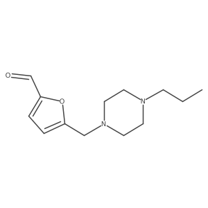 5-[(4-Propylpiperazin-1-yl)methyl]furan-2-carbaldehyde结构式