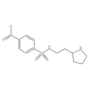 4-nitro-N-{2-[(2S)-pyrrolidin-2-yl]ethyl}benzene-1-sulfonamide Structure