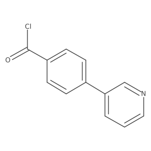 4-(Pyridin-3-yl)benzoyl chloride结构式