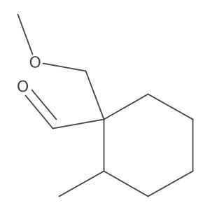 1-(Methoxymethyl)-2-methylcyclohexane-1-carbaldehyde Structure