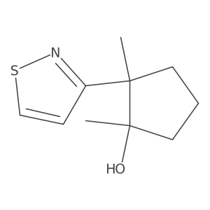 1,2-Dimethyl-2-(1,2-thiazol-3-yl)cyclopentan-1-ol Structure