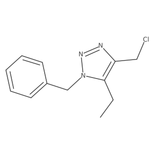 1-benzyl-4-(chloromethyl)-5-ethyl-1H-1,2,3-triazole Structure