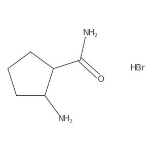 2-Aminocyclopentane-1-carboxamide hydrobromide结构式
