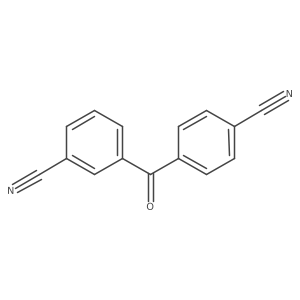 3-(4-Cyanobenzoyl)benzonitrile结构式