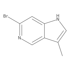 6-Bromo-3-methyl-1H-pyrrolo[3,2-c]pyridine结构式