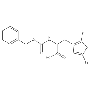2-{[(Benzyloxy)carbonyl]amino}-3-(2,5-dichlorothiophen-3-yl)propanoic acid Structure