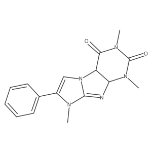 2,4,6-Trimethyl-7-phenyl-4a,9a-dihydropurino[7,8-a]imidazole-1,3-dione结构式
