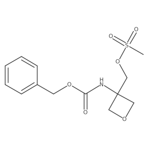 [3-(Phenylmethoxycarbonylamino)oxetan-3-yl]methyl methanesulfonate Structure
