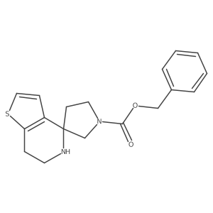 benzyl 6',7'-dihydro-5'H-spiro[pyrrolidine-3,4'-thieno[3,2-c]pyridine]-1-carboxylate Structure
