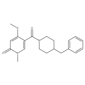 5-(4-benzylpiperidine-1-carbonyl)-4-methoxy-1-methylpyridin-2(1H)-one Structure