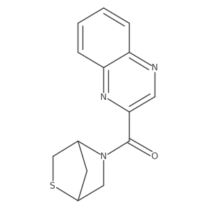 2-Thia-5-azabicyclo[2.2.1]heptan-5-yl(quinoxalin-2-yl)methanone Structure