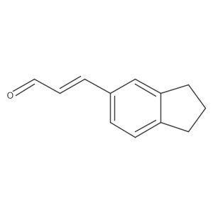 3-(2,3-dihydro-1H-inden-5-yl)prop-2-enal Structure