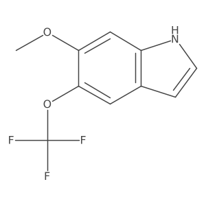 6-Methoxy-5-(trifluoromethoxy)-1H-indole结构式