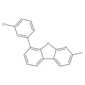 8-(4-Chloropyridin-2-yl)-2-methylbenzofuro[2,3-b]pyridine结构式