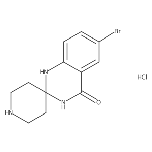 6'-Bromo-1'H-spiro[piperidine-4,2'-quinazolin]-4'(3'H)-one hcl结构式