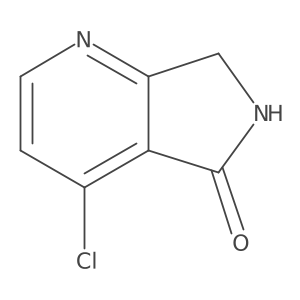 4-Chloro-6,7-dihydro-5H-pyrrolo[3,4-b]pyridin-5-one结构式