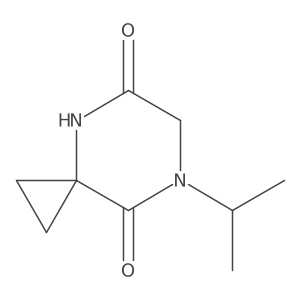 7-Isopropyl-4,7-diazaspiro[2.5]octane-5,8-dione结构式