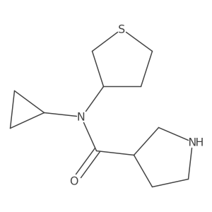 N-cyclopropyl-N-(tetrahydrothiophen-3-yl)pyrrolidine-3-carboxamide Structure