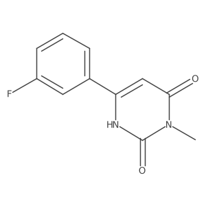 6-(3-Fluorophenyl)-3-methyl-1,2,3,4-tetrahydropyrimidine-2,4-dione Structure