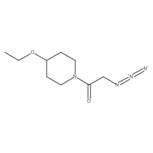 2-Azido-1-(4-ethoxypiperidin-1-yl)ethan-1-one结构式