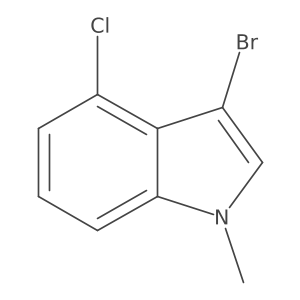 3-Bromo-4-chloro-1,N-methylindole Structure