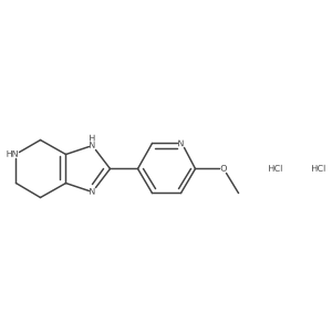 2-(6-Methoxypyridin-3-yl)-4,5,6,7-tetrahydro-1H-imidazo[4,5-c]pyridine dihydrochloride Structure