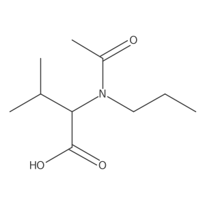 3-methyl-2-(N-propylacetamido)butanoic acid Structure