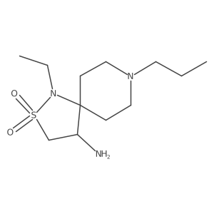 4-Amino-1-ethyl-8-propyl-2lambda6-thia-1,8-diazaspiro[4.5]decane-2,2-dione Structure