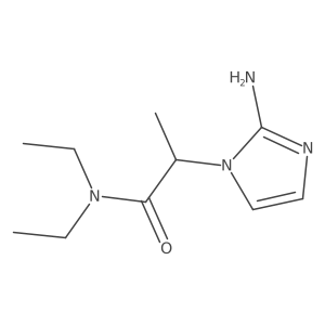 2-(2-amino-1H-imidazol-1-yl)-N,N-diethylpropanamide Structure