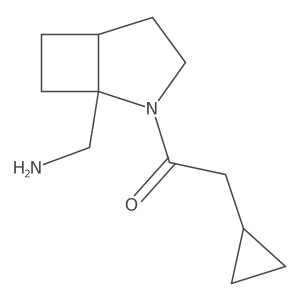 1-[1-(Aminomethyl)-2-azabicyclo[3.2.0]heptan-2-yl]-2-cyclopropylethan-1-one Structure