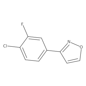 3-(4-Chloro-3-fluorophenyl)-1,2-oxazole Structure