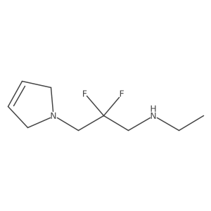 [3-(2,5-dihydro-1H-pyrrol-1-yl)-2,2-difluoropropyl](ethyl)amine结构式