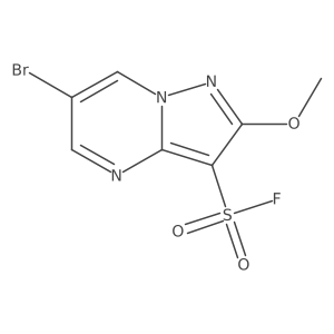 6-Bromo-2-methoxypyrazolo[1,5-a]pyrimidine-3-sulfonyl fluoride结构式