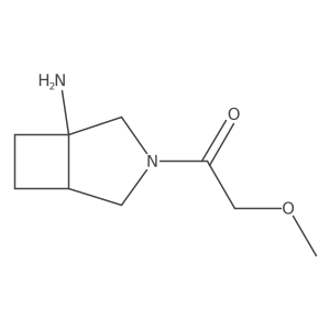 1-{1-Amino-3-azabicyclo[3.2.0]heptan-3-yl}-2-methoxyethan-1-one Structure