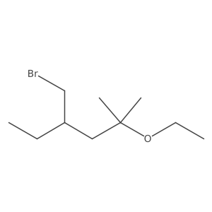 4-(Bromomethyl)-2-ethoxy-2-methylhexane结构式
