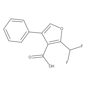 2-(Difluoromethyl)-4-phenylfuran-3-carboxylic acid Structure