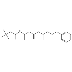 tert-butyl N-[7-(benzyloxy)-6-methyl-4-oxoheptan-2-yl]carbamate结构式