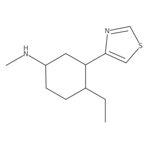 4-ethyl-N-methyl-3-(1,3-thiazol-4-yl)cyclohexan-1-amine结构式
