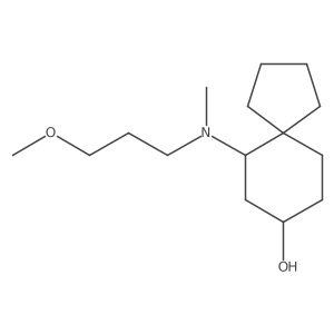 6-[(3-Methoxypropyl)(methyl)amino]spiro[4.5]decan-8-ol Structure