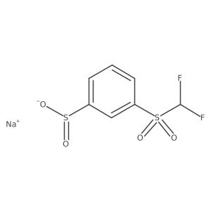 Sodium 3-difluoromethanesulfonylbenzene-1-sulfinate Structure